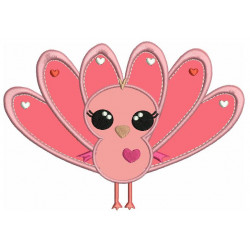 Stickmuster - Tweet Love Pfau